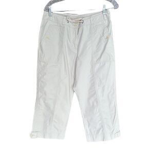Jones New York Sport Ivory-Cream Cropped Pants Size 10